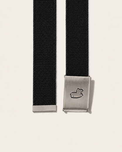 Black Out II Clip Belt with alpaca buckle detail
