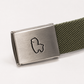 Green Out II Clip Belt with metal alpaca buckle