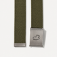 Green Out II Clip Belt with alpaca buckle detail